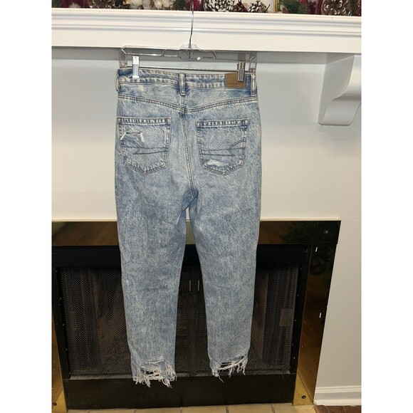 Light Blue Stonewash Ripped Jeans Size 2 New With Tags - Picture 2 of 3